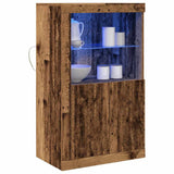 Madia LED Legno vecchio 60,5 x 37 x 100 cm Legno truciolato