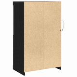 Madia LED Rovere Nero 60,5 x 37 x 100 cm Legno truciolato