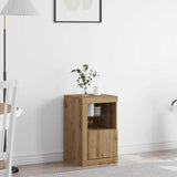 Madia LED 41 x 37 x 67 cm Legno truciolato Rovere artigianale