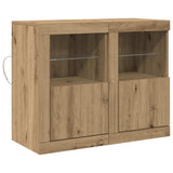 Madia LED 2 pz 41 x 37 x 67 cm Legno truciolato