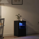 Madia LED Rovere Nero 41 x 37 x 67 cm Legno truciolato