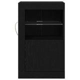 Madia LED Rovere Nero 41 x 37 x 67 cm Legno truciolato