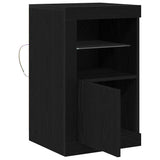 Madia LED Rovere Nero 41 x 37 x 67 cm Legno truciolato