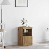 Madia LED Rovere artigianale 41 x 37 x 67 cm Legno truciolato