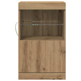 Madia LED Rovere artigianale 41 x 37 x 67 cm Legno truciolato