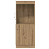 Madia LED Rovere artigianale 41 x 37 x 100 cm Legno truciolato