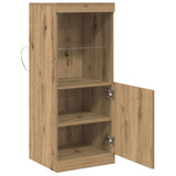 Madia LED Rovere artigianale 41 x 37 x 100 cm Legno truciolato