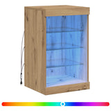 Madia LED Rovere artigianale 41 x 37 x 67 cm Legno truciolato