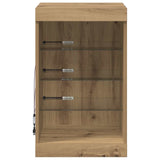 Madia LED Rovere artigianale 41 x 37 x 67 cm Legno truciolato
