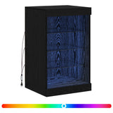 Madia LED Rovere Nero 41 x 37 x 67 cm Legno truciolato