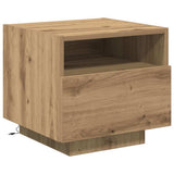 Armadio da Notte 2 pz Rovere artigianale 40 x 39 x 37 cm