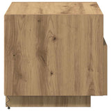 Armadio da Notte 2 pz Rovere artigianale 40 x 39 x 37 cm