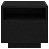 Armadio da Notte Rovere Nero 40 x 39 x 37 cm Legno truciolato