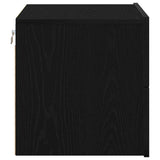 Armadio da Notte Rovere Nero 50 x 39 x 41 cm Legno truciolato