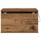 Mobiletto da comodino a parete con cassetto 2 pcs Legno vecchio