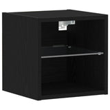 Armadio da letto a muro LED Nero 30 x 28,5 x 30 cm