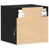 Armadio da letto a muro LED Nero 30 x 28,5 x 30 cm