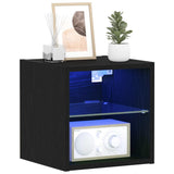 Armadio da letto a muro LED Nero 30 x 28,5 x 30 cm