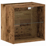 Mensola galleggiante con luce LED Marrone 40 x 28,5 x 40 cm