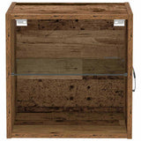 Mensola galleggiante con luce LED Marrone 40 x 28,5 x 40 cm