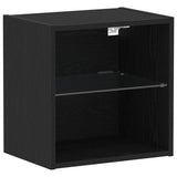 Mensola sospesa 2 pcs Nero 40 x 28,5 x 40 cm Legno truciolato