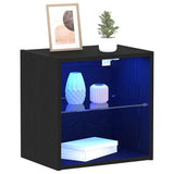 Mensola sospesa 2 pcs Nero 40 x 28,5 x 40 cm Legno truciolato