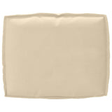 Cuscino per schienale pallet con cuscino Beige 50 x 40 x 12 cm