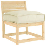 Cuscino per seduta pallet Crema 50 x 50 x 12 cm Tessuto Oxford