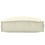 Cuscino per seduta pallet Crema 50 x 50 x 12 cm Tessuto Oxford