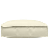 Cuscino per seduta pallet Crema 50 x 50 x 12 cm Tessuto Oxford