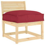 Cuscino Rosso Vino 50 x 50 x 12 cm Tessuto Oxford