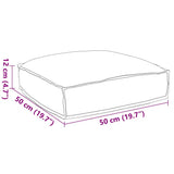 Cuscino Rosso Vino 50 x 50 x 12 cm Tessuto Oxford