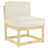 Cuscino per schienale pallet con cuscino Crema 60 x 40 x 12 cm