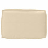 Cuscino per schienale pallet con cuscino Beige 60 x 40 x 12 cm