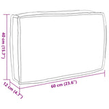 Cuscino per schienale pallet Motivo a foglia 60 x 40 x 12 cm