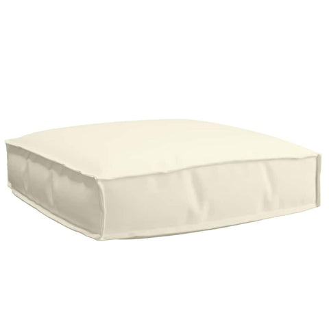 Cuscino per seduta pallet Crema 60 x 60 x 12 cm Tessuto Oxford