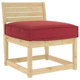 Cuscino Rosso Vino 60 x 60 x 12 cm Tessuto Oxford