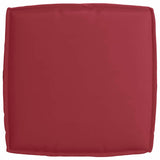 Cuscino per seduta pallet Rosso Vino 60 x 60 x 12 cm