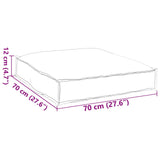 Cuscino Antracite 70 x 70 x 12 cm Tessuto Oxford