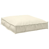 Cuscino Crema 70 x 70 x 12 cm Tessuto Oxford