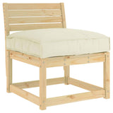 Cuscino per seduta pallet Crema 70 x 70 x 12 cm Tessuto Oxford