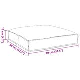 Cuscino Antracite 80 x 80 x 12 cm Tessuto Oxford