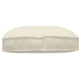 Cuscino per seduta pallet Crema 80 x 80 x 12 cm Tessuto Oxford