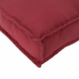 Cuscino Rosso Vino 80 x 80 x 12 cm Tessuto Oxford