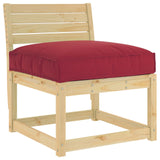 Cuscino Rosso Vino 80 x 80 x 12 cm Tessuto Oxford