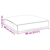 Cuscino Rosso Vino 80 x 80 x 12 cm Tessuto Oxford