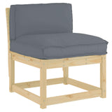 Cuscino Antracite 70 x 40 x 12 cm Tessuto Oxford