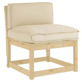 Cuscino per schienale pallet con cuscino Beige 70 x 40 x 12 cm