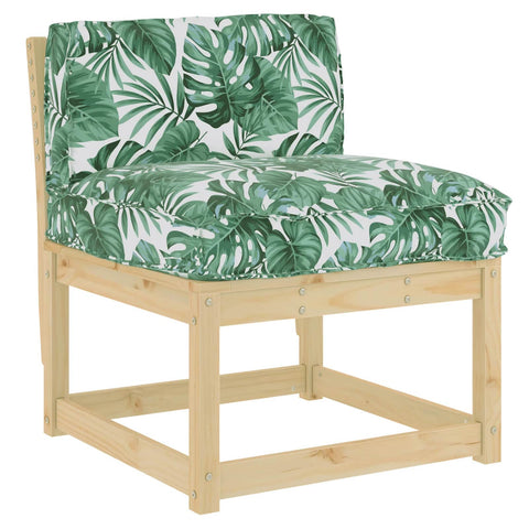 Cuscino per schienale pallet Motivo a foglia 70 x 40 x 12 cm