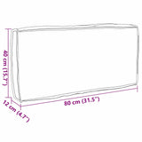 Cuscino per schienale pallet Antracite 80 x 40 x 12 cm